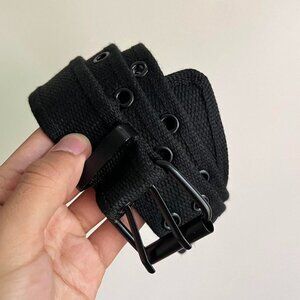 vintage y2k black tactical military design belt